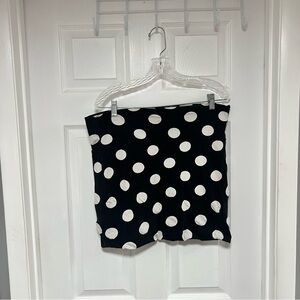 Rue21 Black and White Polka Dot Mini Skirt Size XL